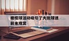 橄榄球活动吸引了大批球迷前来观赏的简单介绍